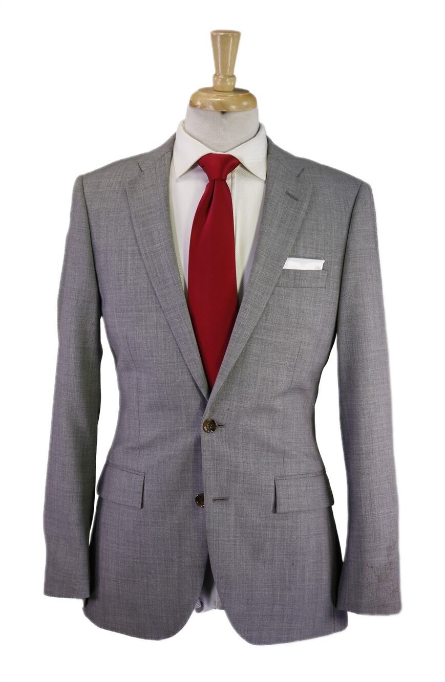J Crew Thompson Solid Gray 2-Btn Wool Blazer Jacket 36R